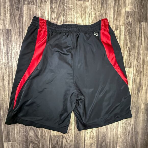 Nike Basketball Shorts Black Red Large L Uncompromising Excellence Logo - Picture 2 of 5